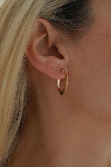 Modern Halka Küpe - 2