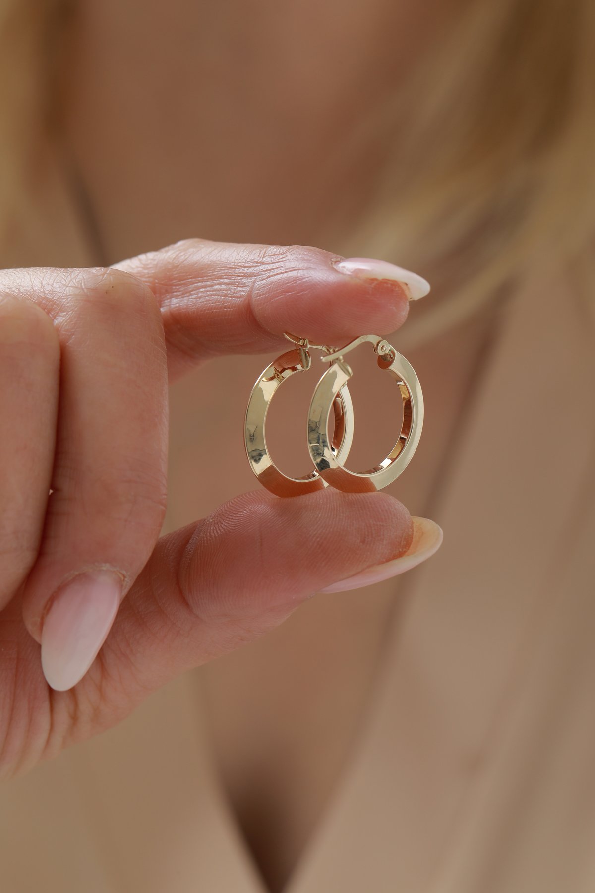 Modern Halka Küpe - Yavuz Kuyumculuk (3)