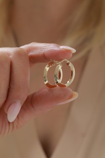 Modern Halka Küpe - 4