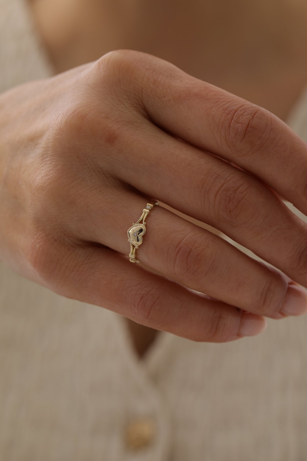 Modern Kalp Yüzük - Yavuz Kuyumculuk (1)