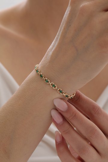 Modern Zümrüt Bileklik - 1