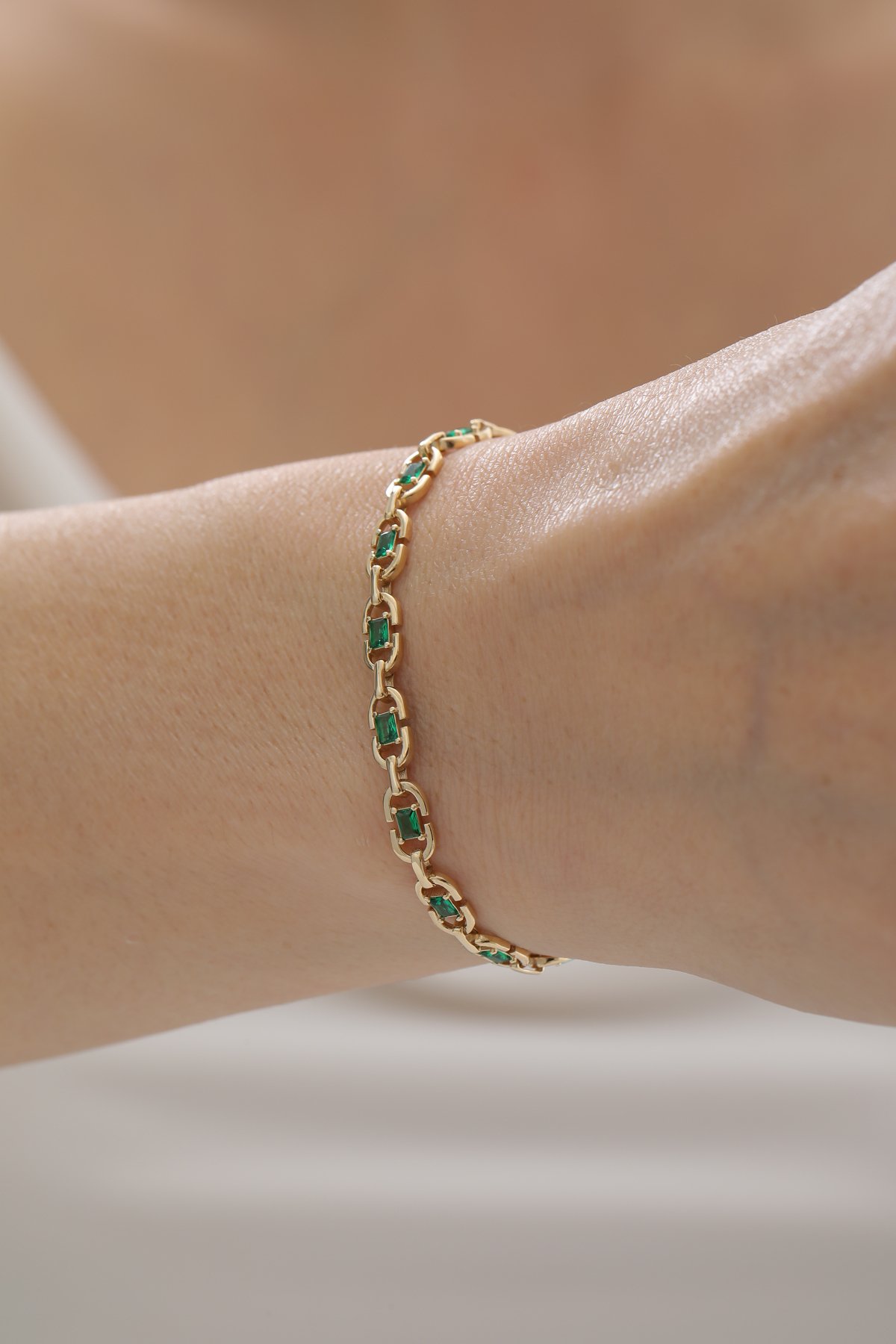 Modern Zümrüt Bileklik - Yavuz Kuyumculuk (2)