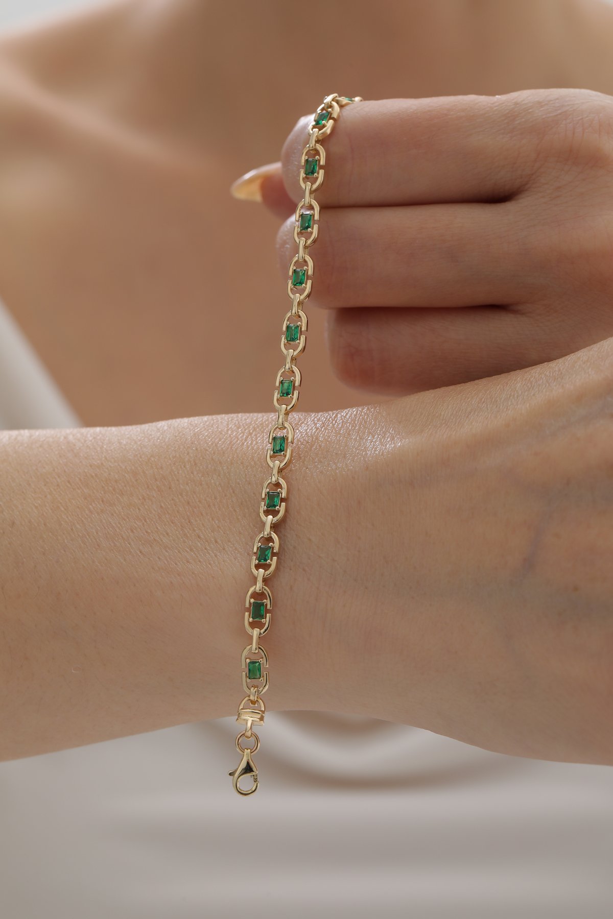 Modern Zümrüt Bileklik - Yavuz Kuyumculuk (3)