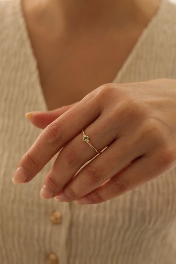 Modern Zümrüt Yüzük - 1