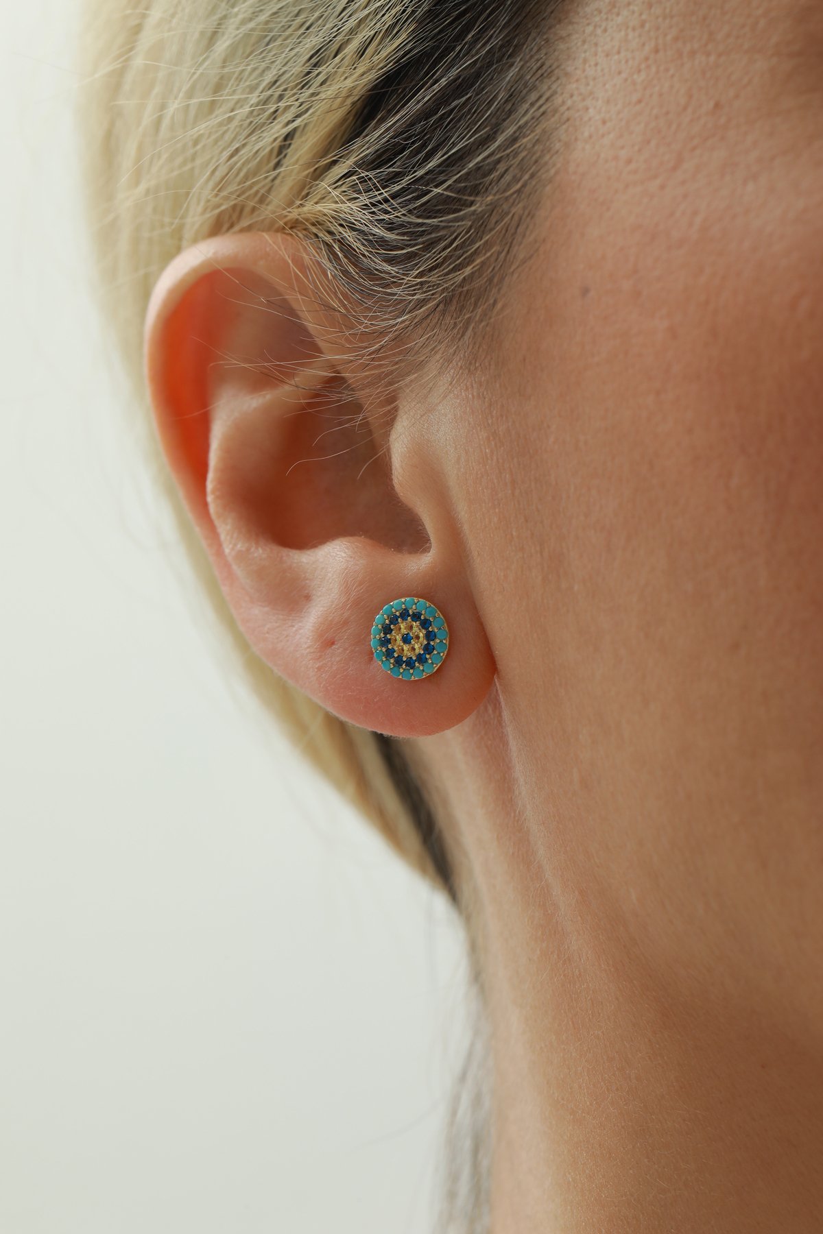 Nazar Boncuğu Top Küpe - Yavuz Kuyumculuk (2)