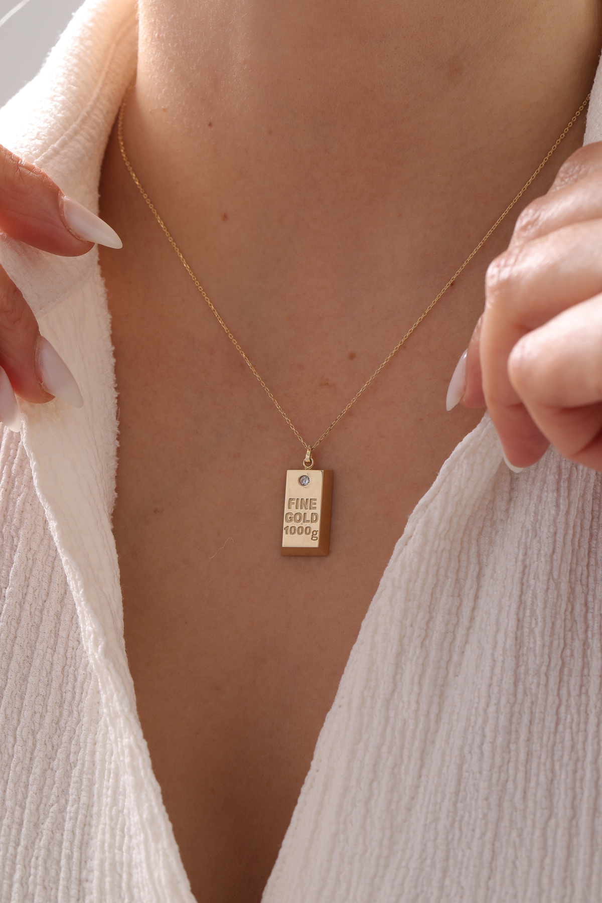 Orta Boy Külçe Kolye - Yavuz Kuyumculuk (2)