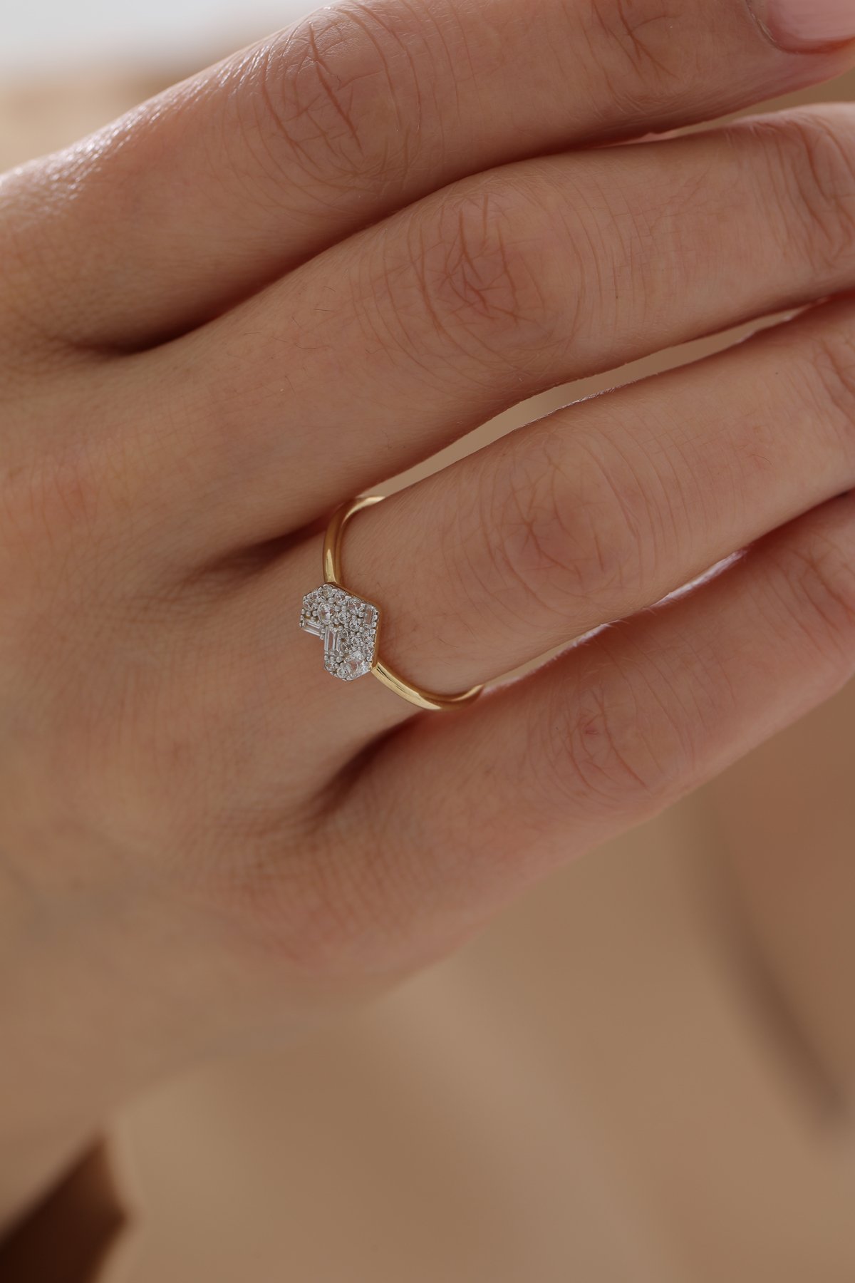 Parçalı Baget Kalp Yüzük - Yavuz Kuyumculuk (2)