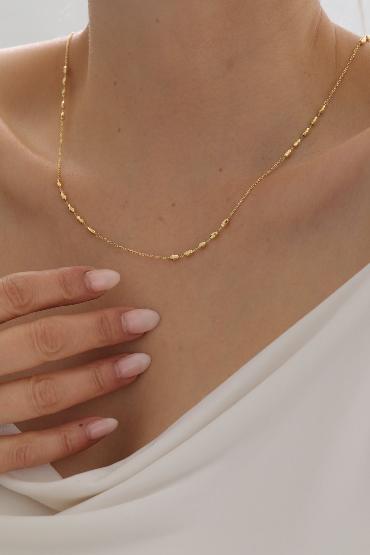 Parçalı Silindir Kolye - Yavuz Kuyumculuk (1)