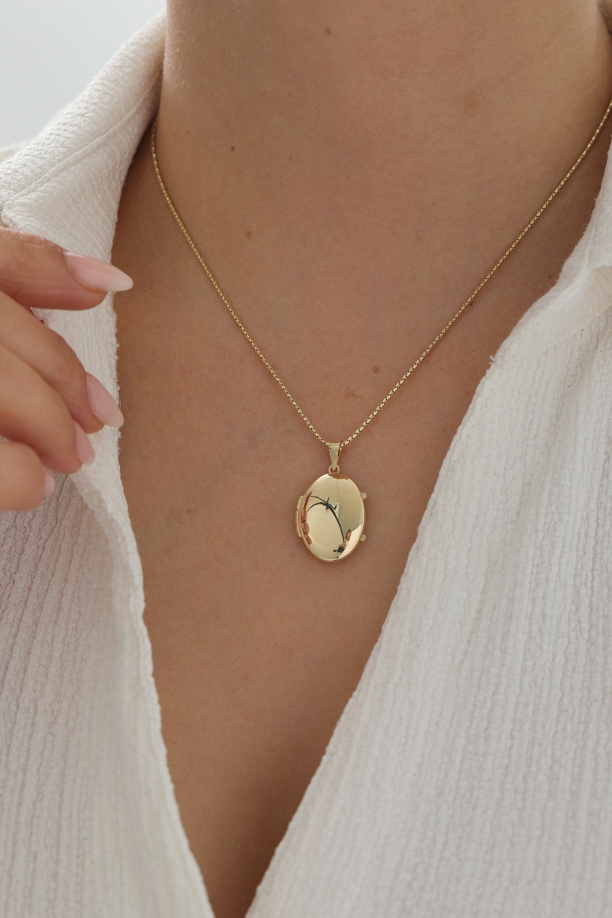 Parçalı Tondo Zincir Anı Kolye - Yavuz Kuyumculuk (1)