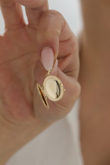 Parçalı Tondo Zincir Anı Kolye - 3