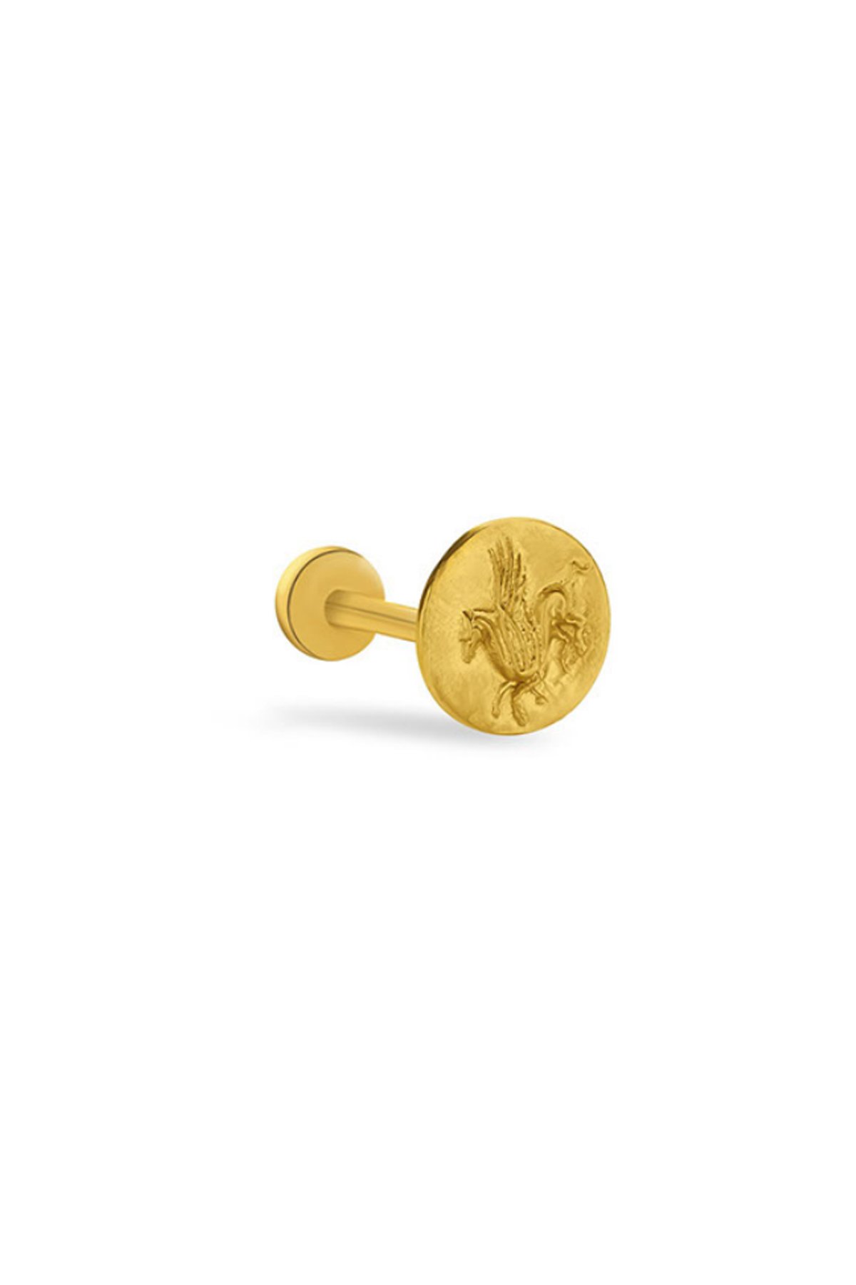 Pegasus Figürlü Antik Tragus Piercing - Yavuz Kuyumculuk