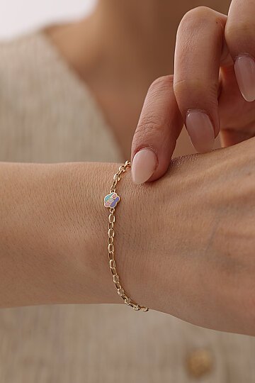 Renkli Çiçek Figürlü Çocuk Bilekliği - 3