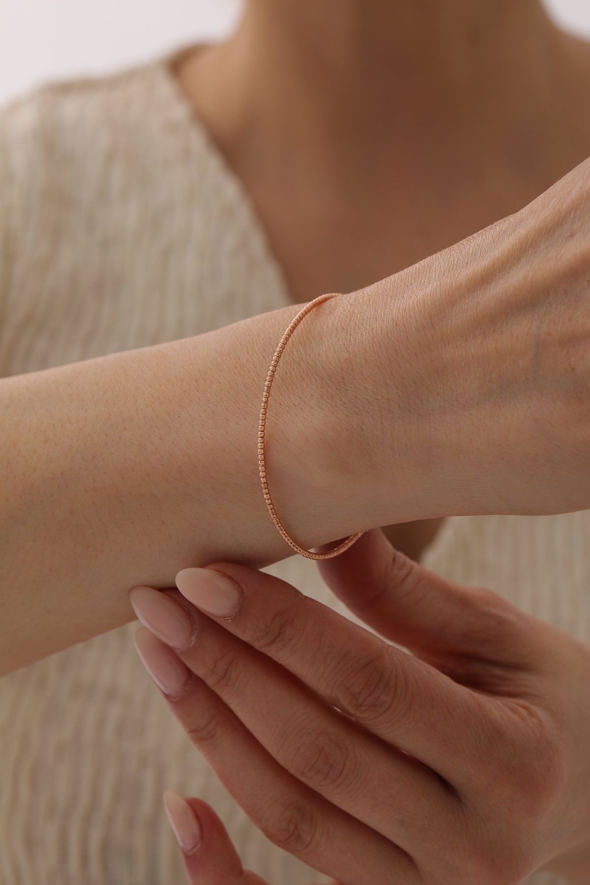 Rose Gold Dorika Toplu Kelepçe - Yavuz Kuyumculuk (2)