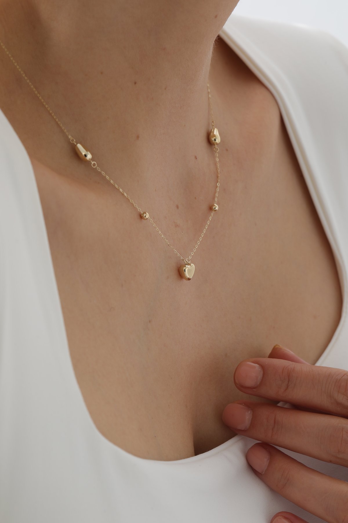 Sade Kalp Kolye - Yavuz Kuyumculuk (1)