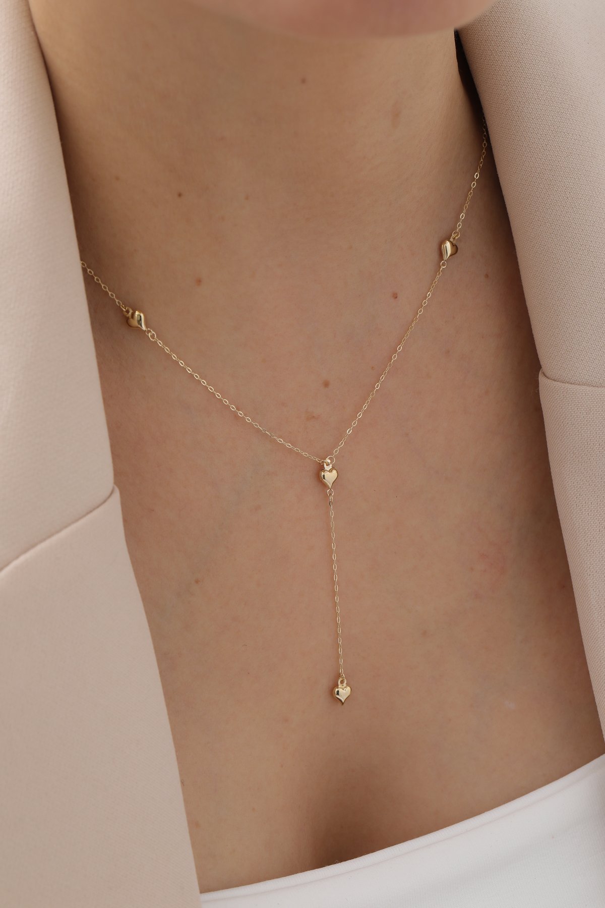 Sallantılı Kalp Kolye - Yavuz Kuyumculuk (1)