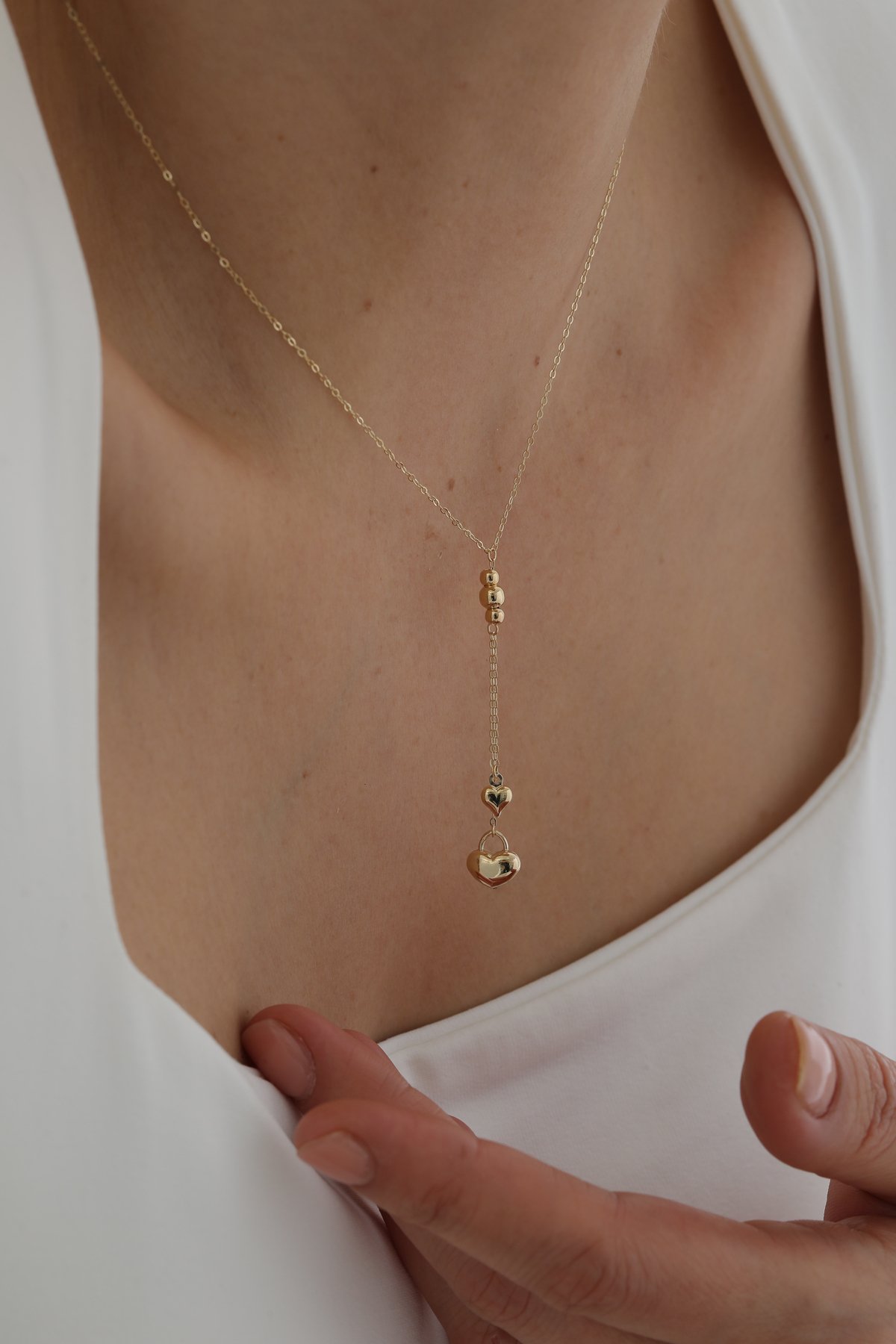 Sallantılı Kalp Kolye - Yavuz Kuyumculuk (2)