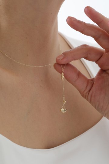 Sallantılı Kalp Kolye - 3