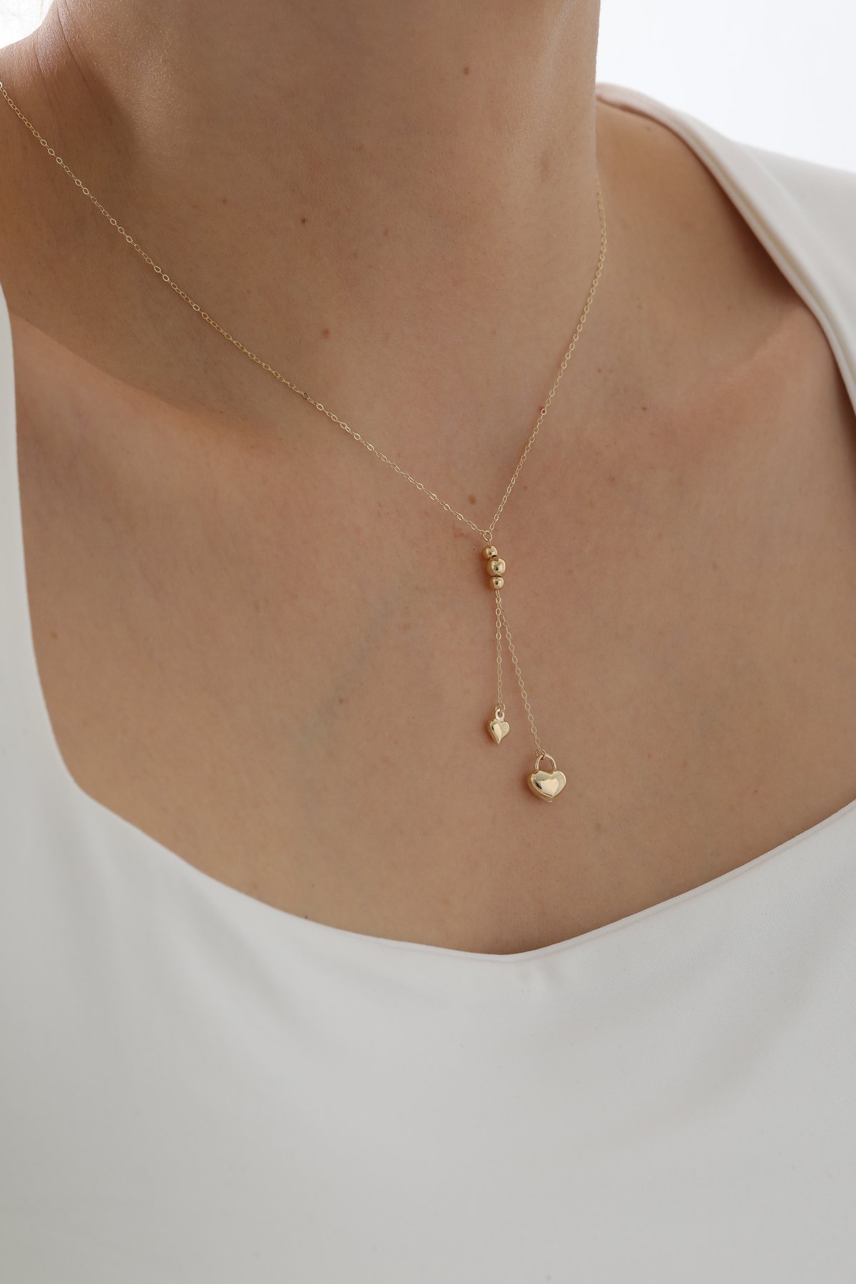 Sallantılı Kalp Kolye - Yavuz Kuyumculuk (1)