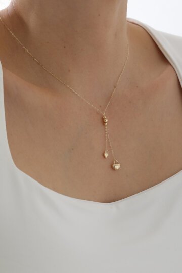 Sallantılı Kalp Kolye - 1