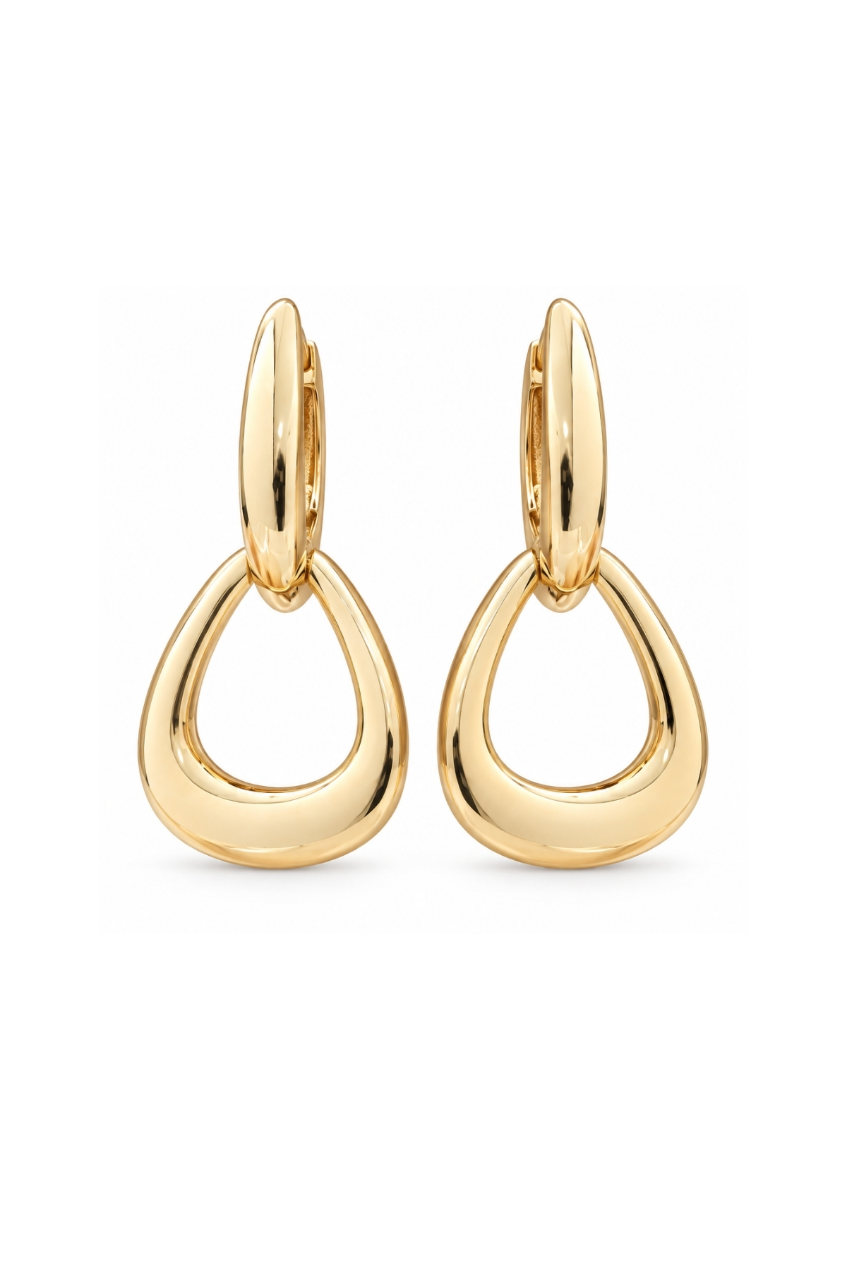 Sallantılı Modern Oval Küpe - Yavuz Kuyumculuk (1)
