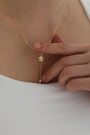 Sallantılı Yıldız Kolye - 2