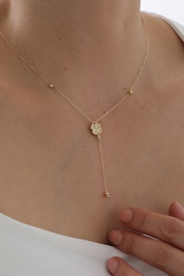 Sallantılı Yonca Kolye - 3