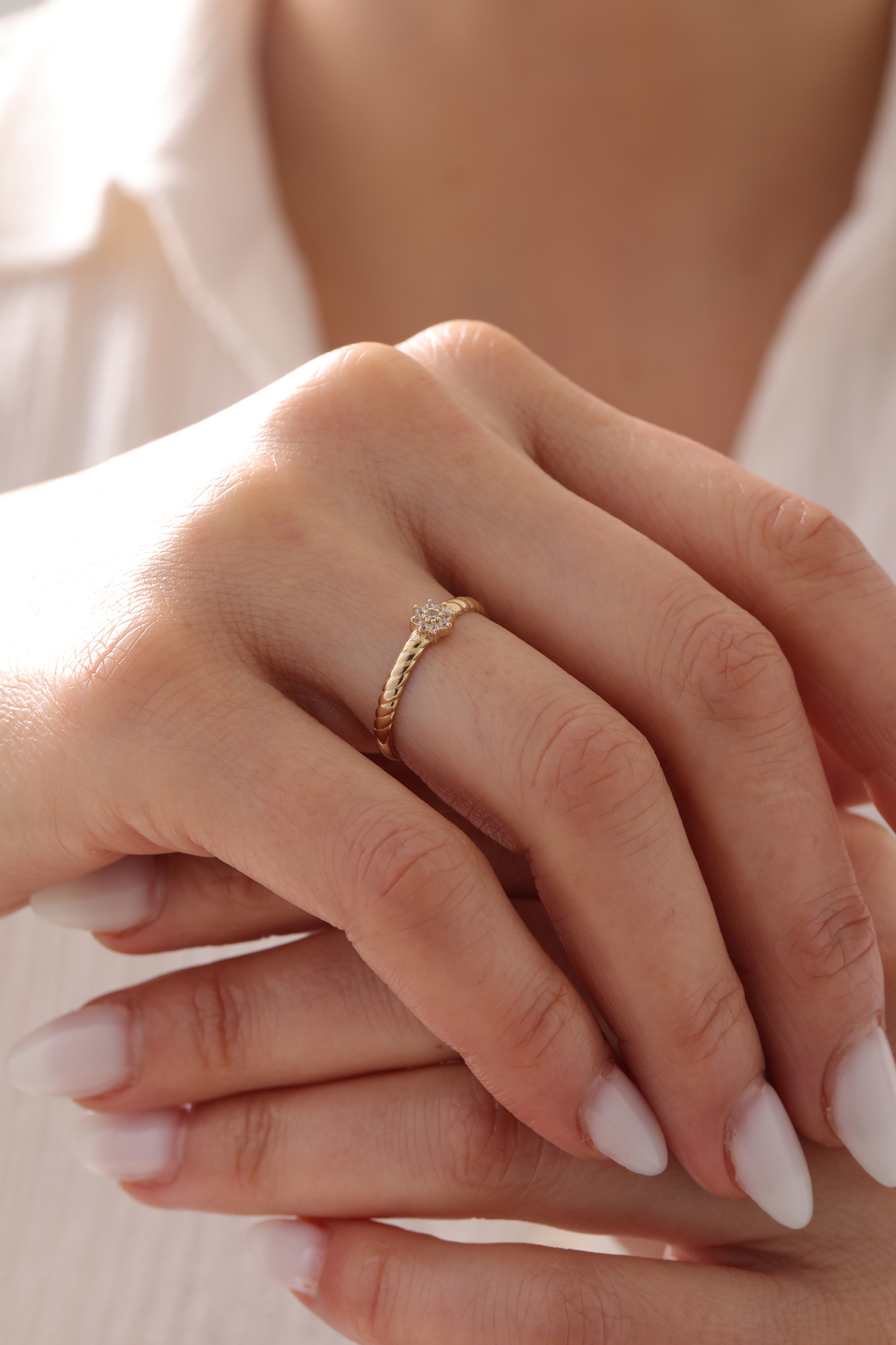 Sarmal Çiçek Yüzük - Yavuz Kuyumculuk (1)