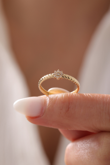 Sarmal Çiçek Yüzük - 3