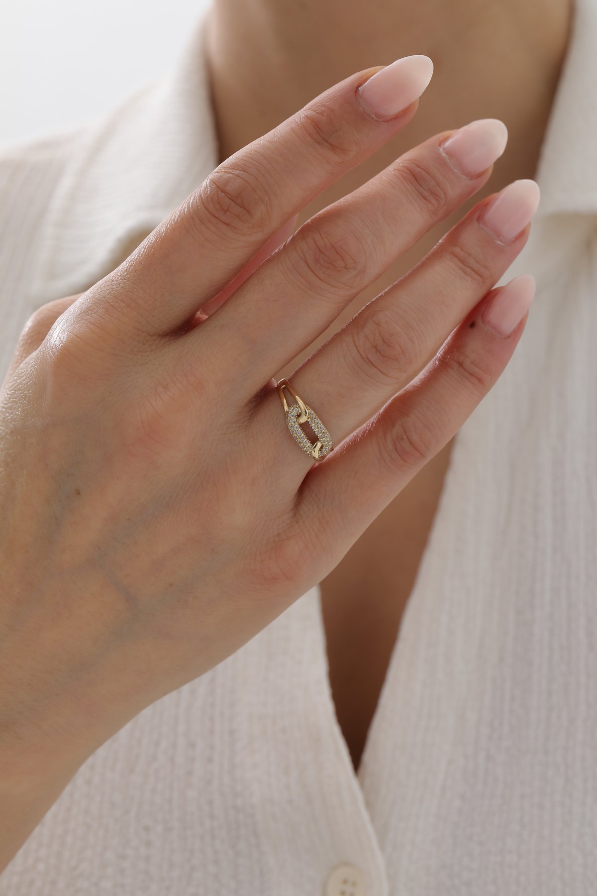 Sarmal Modern Taşlı Yüzük - Yavuz Kuyumculuk (1)