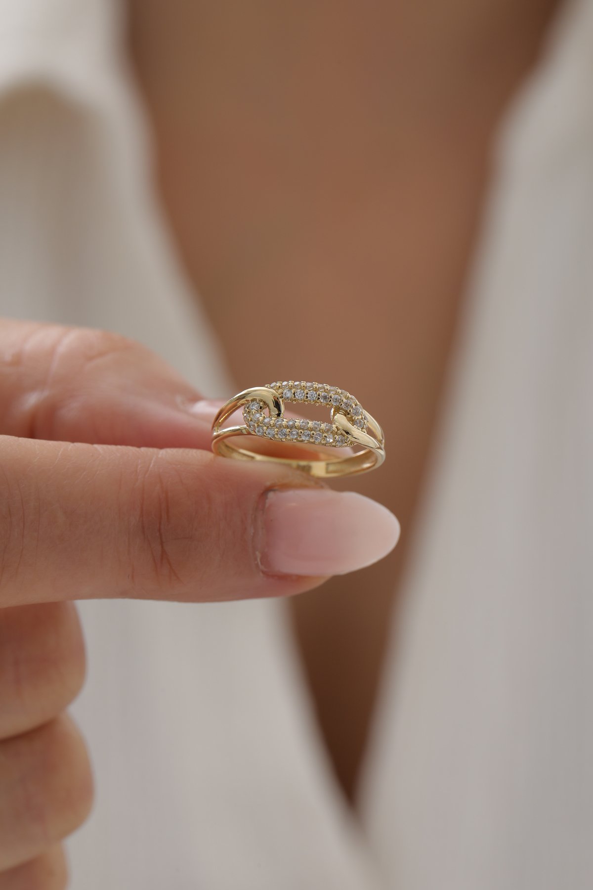 Sarmal Modern Taşlı Yüzük - Yavuz Kuyumculuk (3)