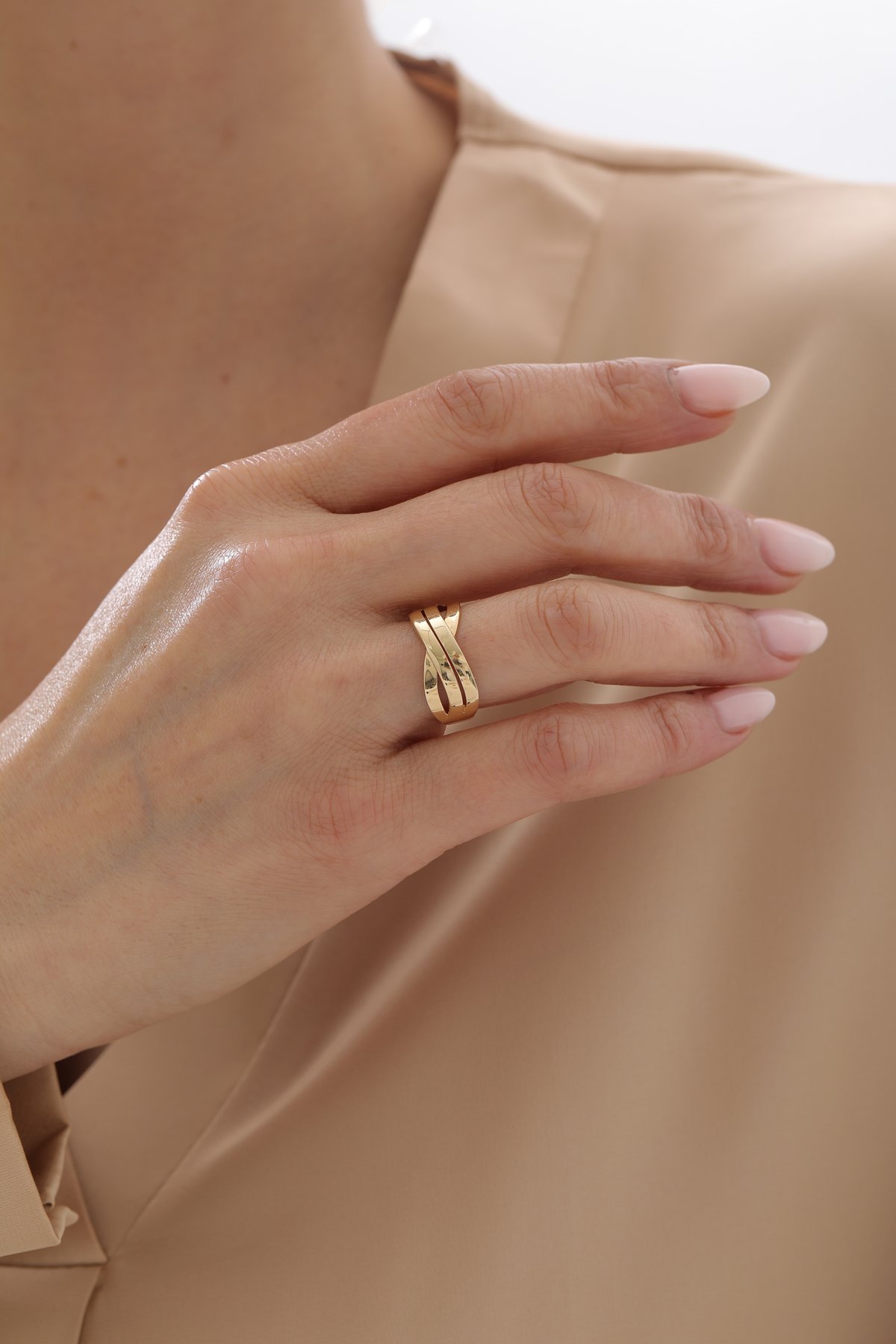 Sarmal Modern Yüzük - Yavuz Kuyumculuk (1)