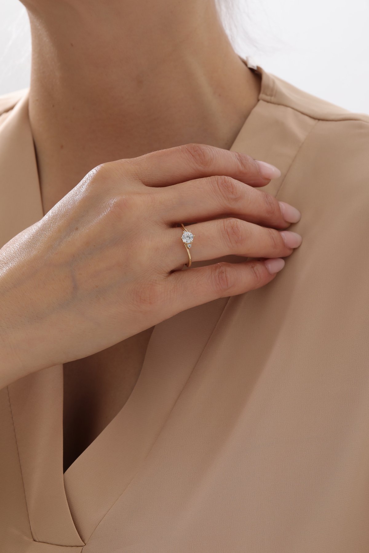 Sarmal Tektaş Yüzük - Yavuz Kuyumculuk