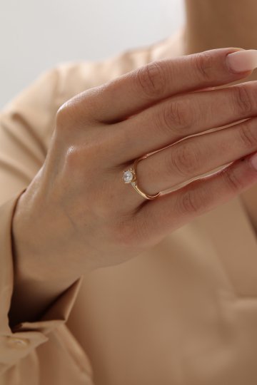 Sarmal Tektaş Yüzük - 2