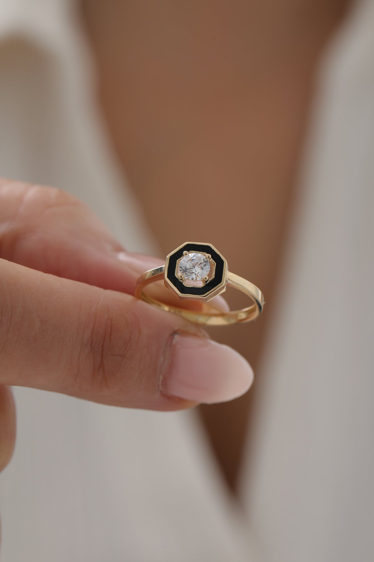 Sekizgen Mineli Baget Yüzük - Yavuz Kuyumculuk (3)