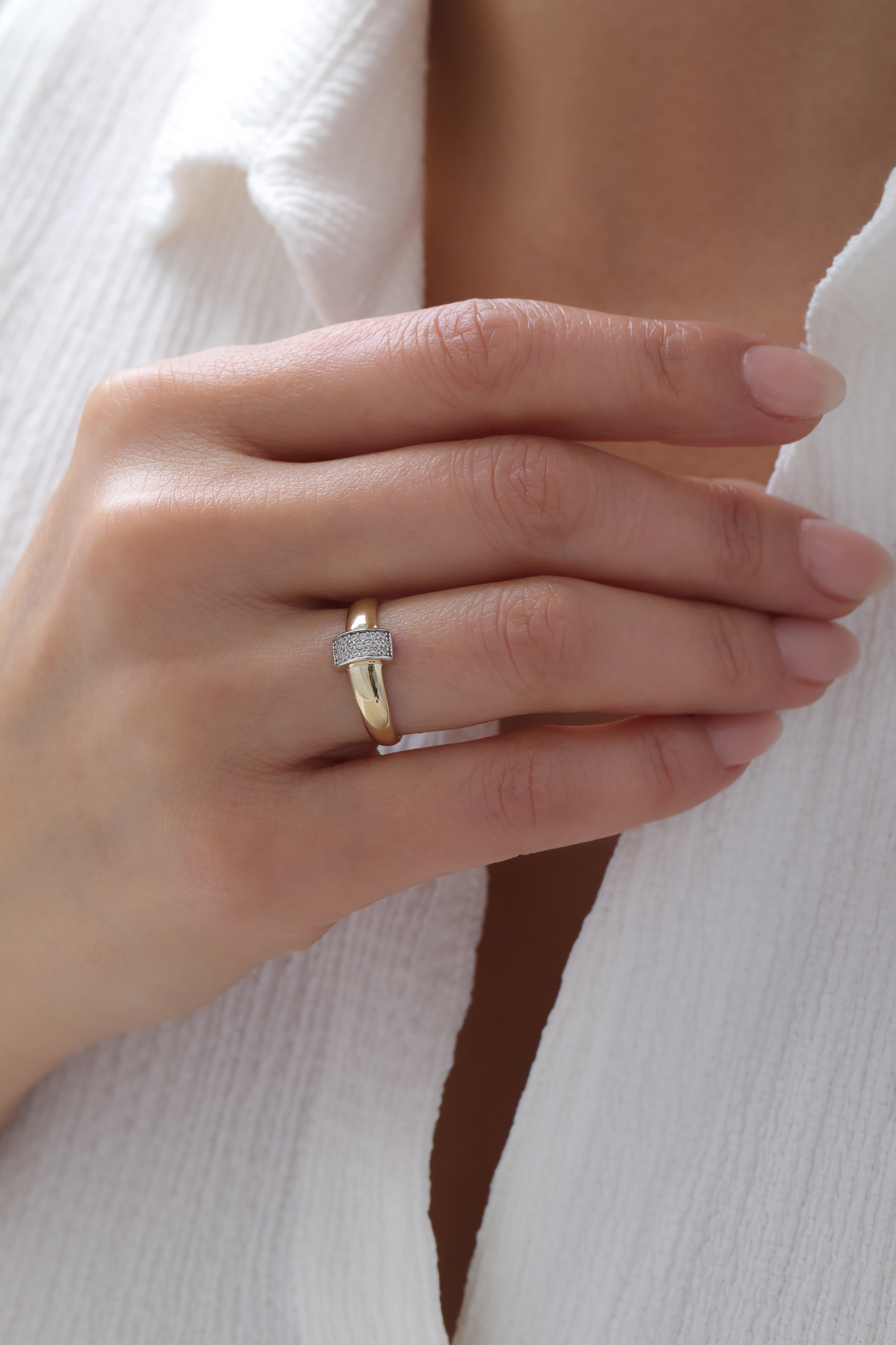 Silindir Taşlı Düz Yüzük - Yavuz Kuyumculuk