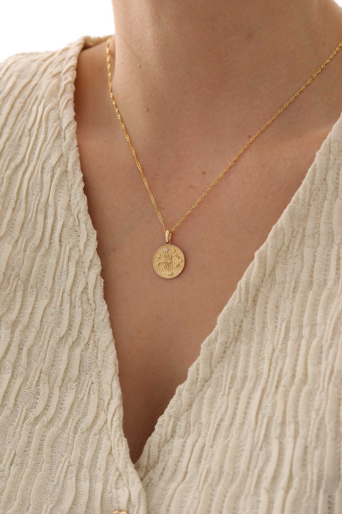 Singapur Zincir Burç Kolye - Yavuz Kuyumculuk (2)