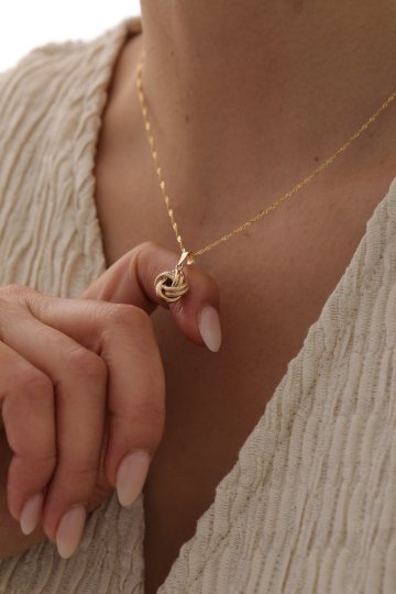 Singapur Zincir Düğüm Kolye - 1