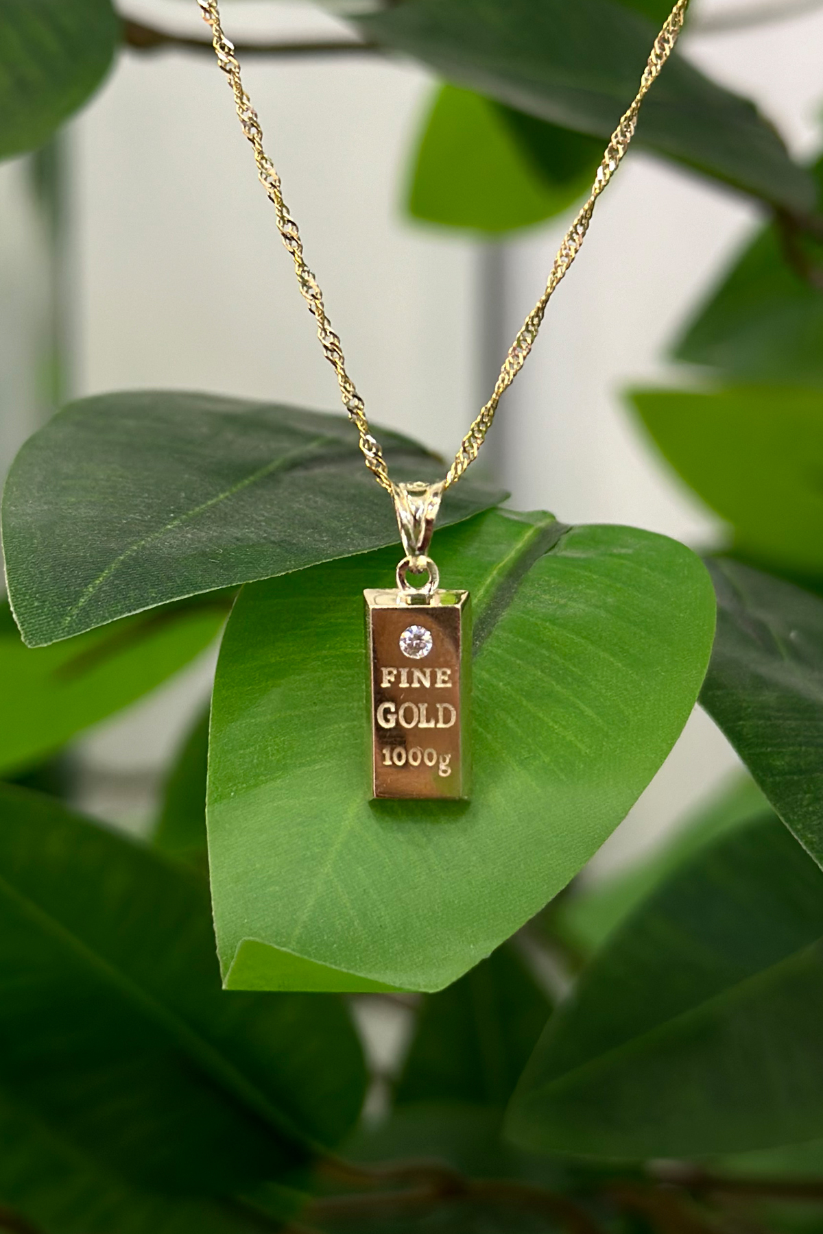 Singapur Zincir Külçe Kolye - Yavuz Kuyumculuk (1)