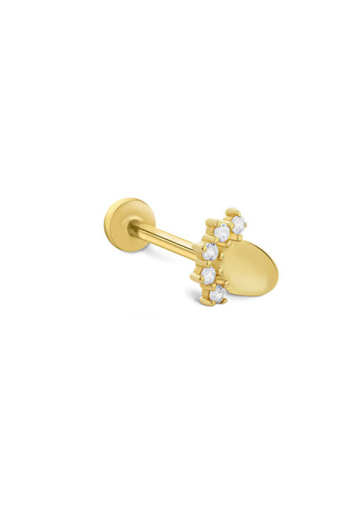 Sıra Taşlı Balon Tragus Piercing - Yavuz Kuyumculuk (1)