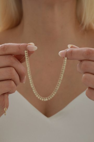 Sıralı Yıldız Kolye - 3