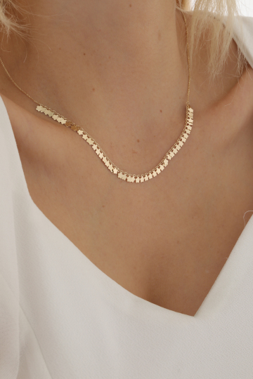 Sıralı Yonca Kolye - 1