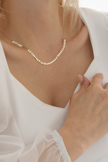 Sıralı Yonca Kolye - 2