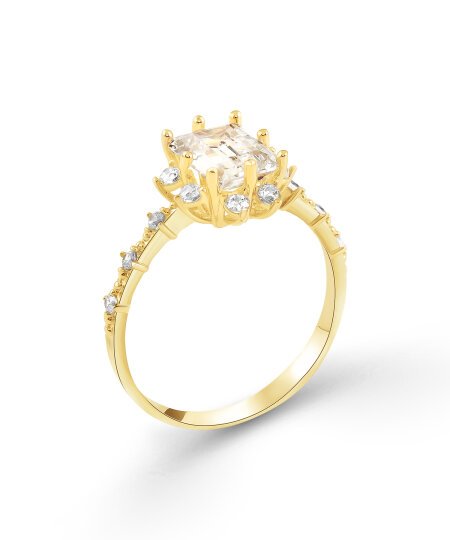 Taşlı Baget Yüzük - 2