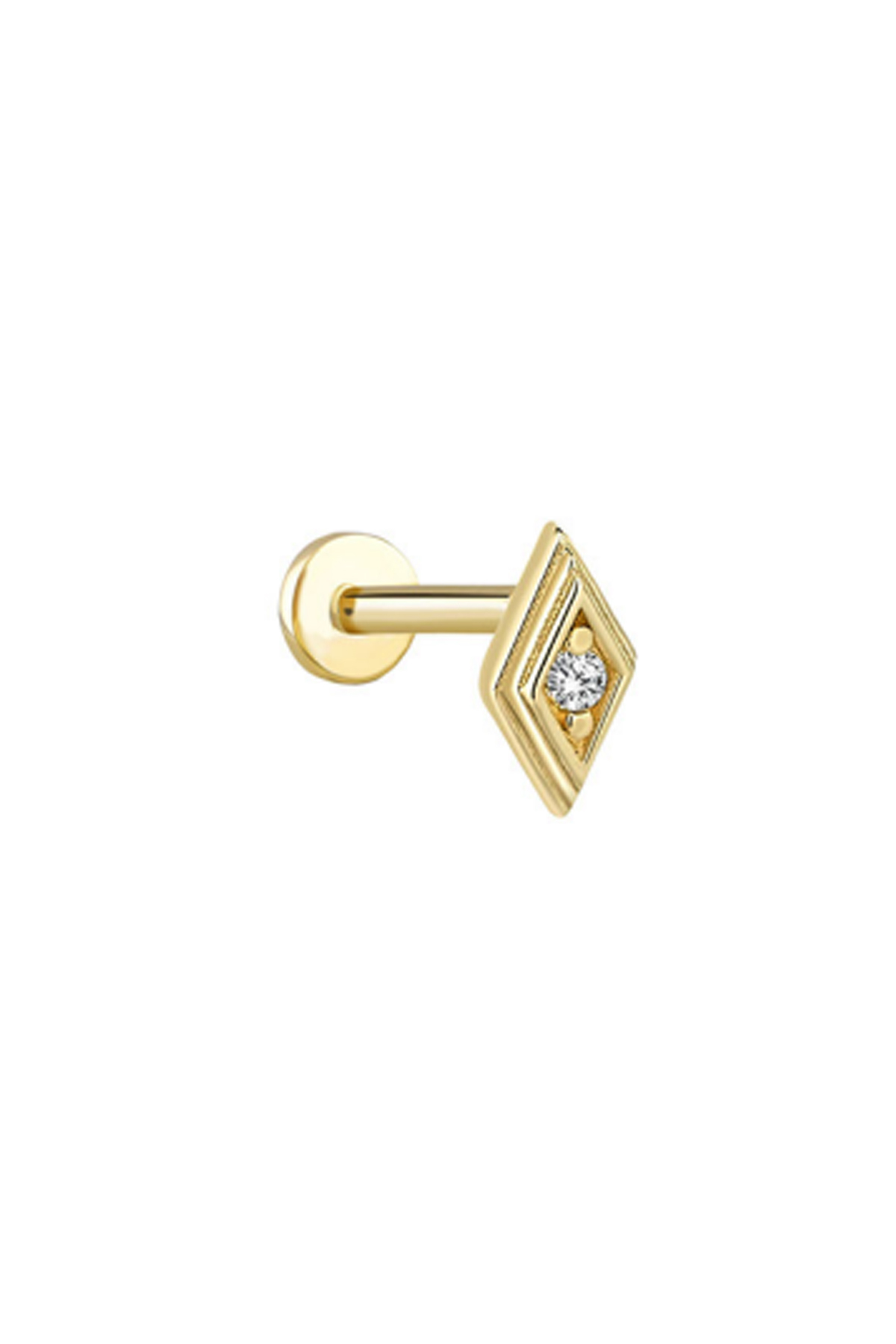 Taşlı Baklava Tragus Piercing - Yavuz Kuyumculuk (1)