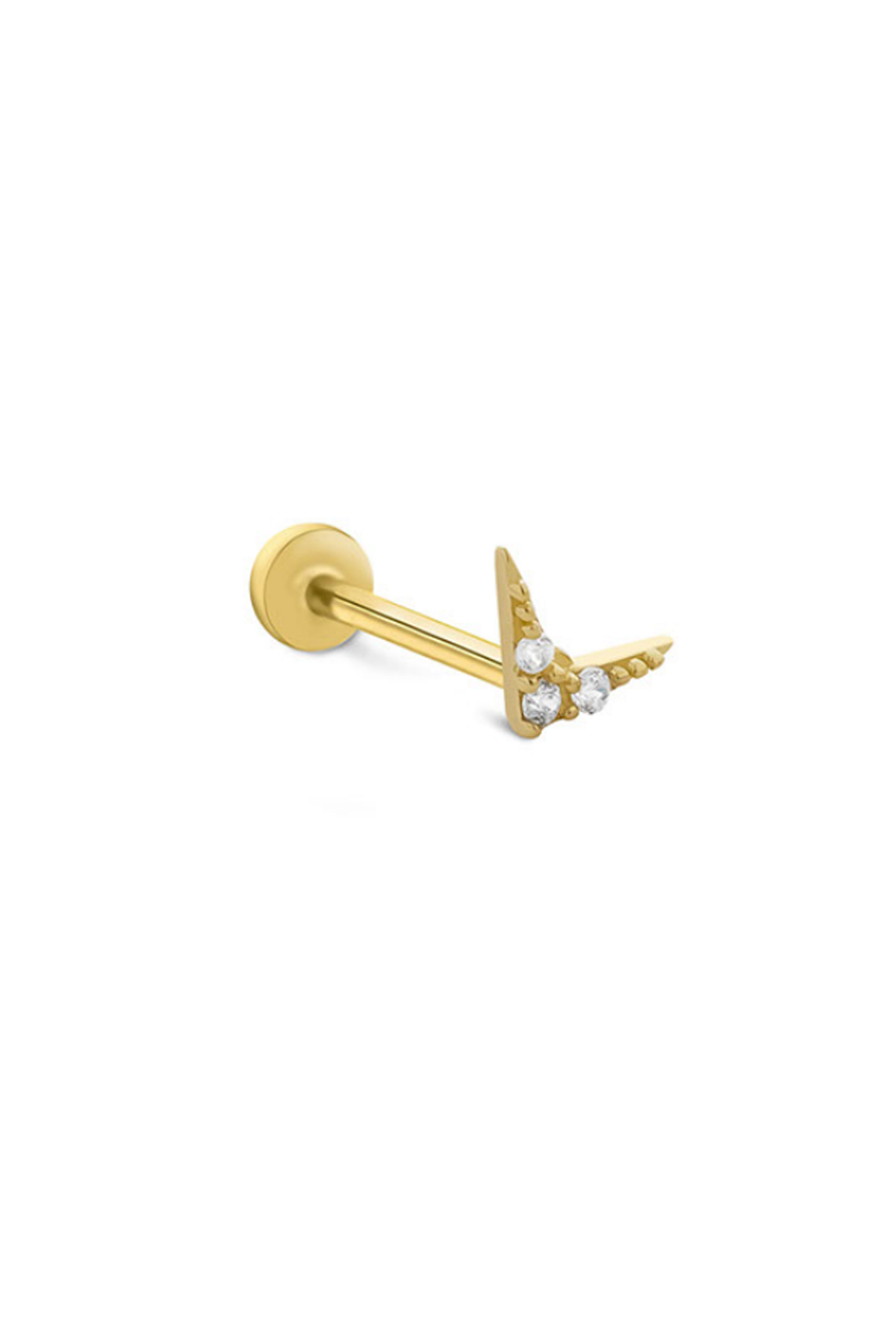 Taşlı Bumerang Tragus Piercing - Yavuz Kuyumculuk (1)