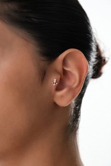 Taşlı Çapa Tragus Piercing - 1