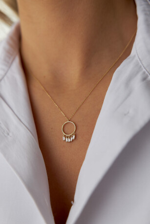 Taşlı Çember Kolye - 2