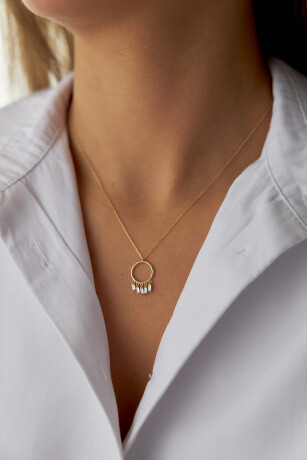 Taşlı Çember Kolye - 3