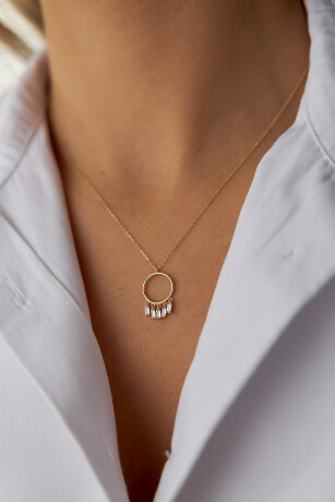 Taşlı Çember Kolye - 5