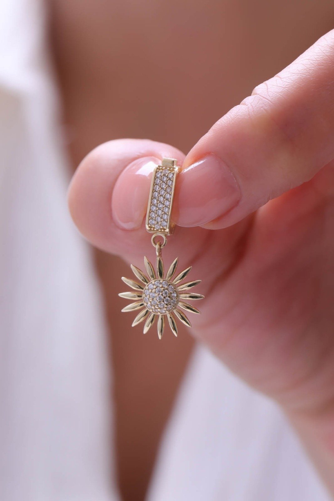 Taşlı Çiçek Kolye Ucu - Yavuz Kuyumculuk (1)